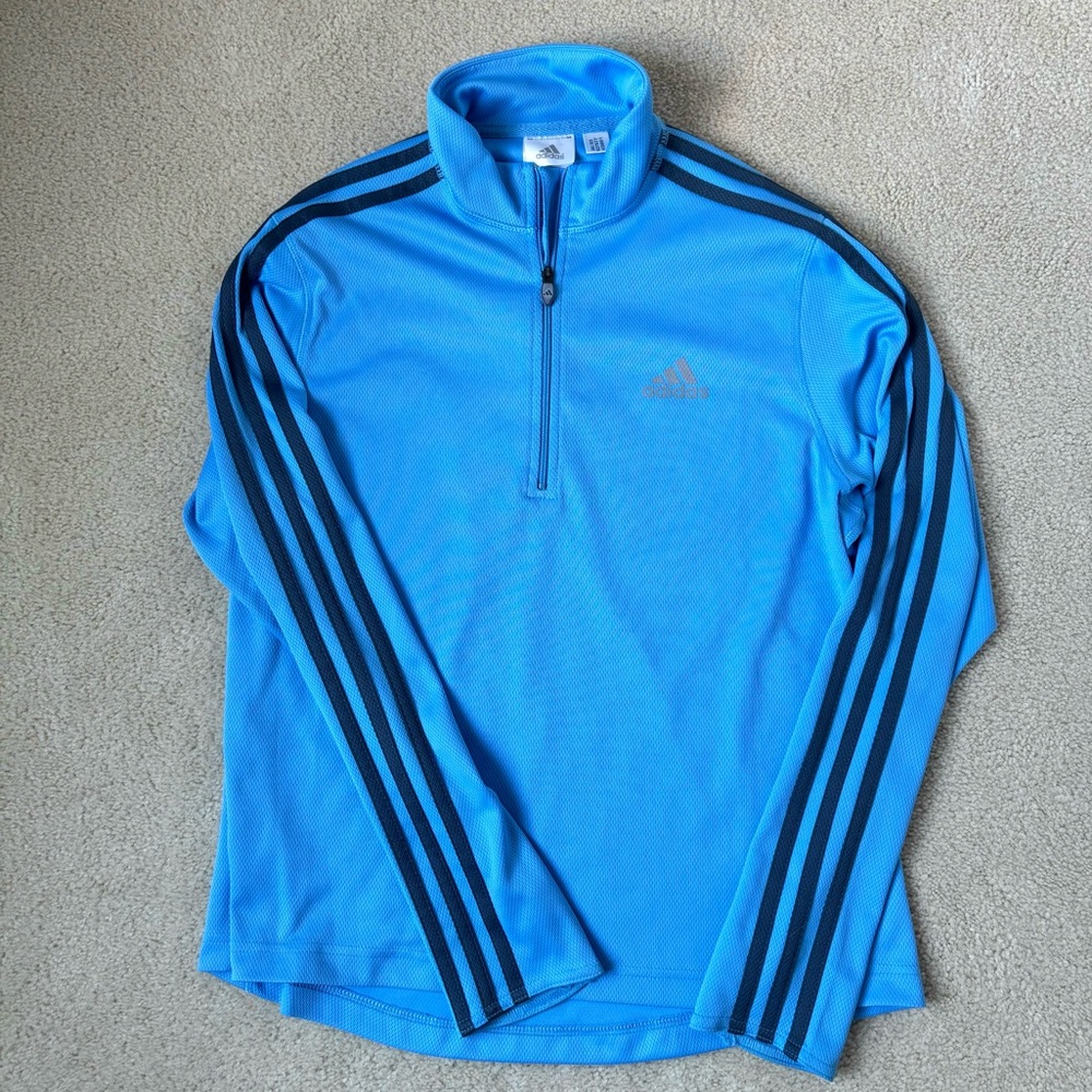 Adidas 3 stripe quarter zip